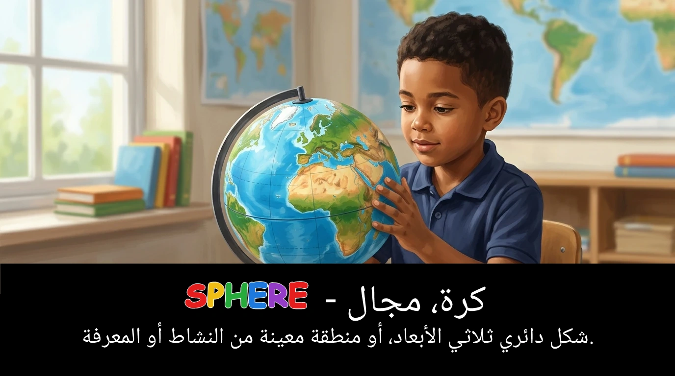 Arabic Illustration for sphere